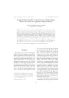 Testing the moderating role of social context on media violence effect in the case of peer aggression among adolescents