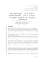 prikaz prve stranice dokumenta Multi-perspective Analysis of the School Leader Role in (De)construction of Hidden Curriculum